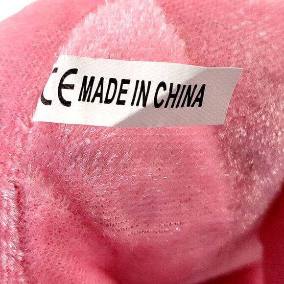 CE Bunny Rabbit w/ Strawberry 9" Seated Stuffed Plush Pink White Easter Spring - Picture 8 of 8